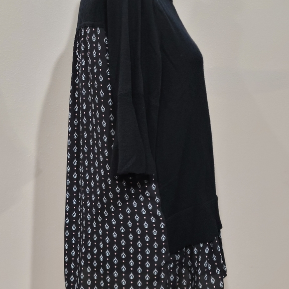 Ann Taylor LOFT Womens Size Med Wool Multicolor Mixed Media Pullover Sweater - Picture 2 of 10